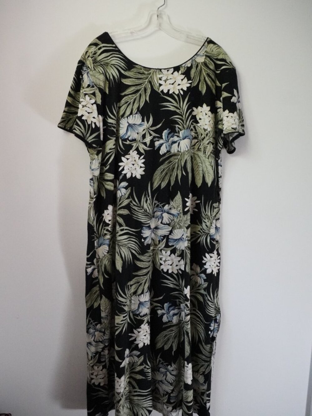 Island Vintage 100% Cotton Tropical Maxi Dress 3X